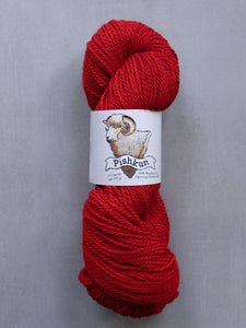 red yarn hank