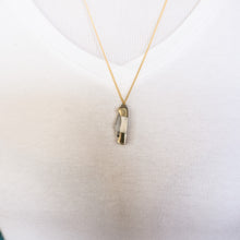Load image into Gallery viewer, small folding knife necklace on gold chain
