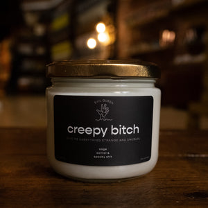 creepy bitch candle