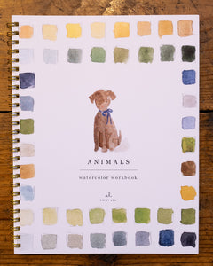 animals watercolor book