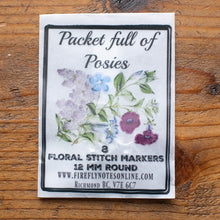 Load image into Gallery viewer, floral stitch markers
