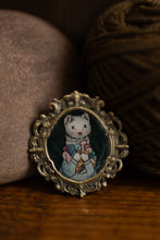 Load image into Gallery viewer, ferret holding yarn charm