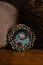 Load image into Gallery viewer, badger holding yarn pin
