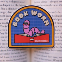 Load image into Gallery viewer, book worm bookmark