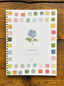 flowers watercolor book