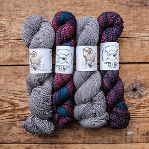 four yarn hanks