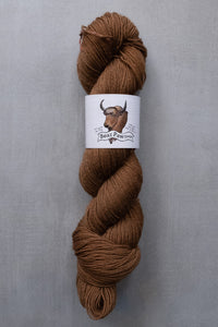 brown yarn hank