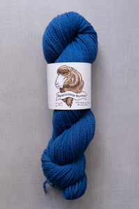 blue yarn hank