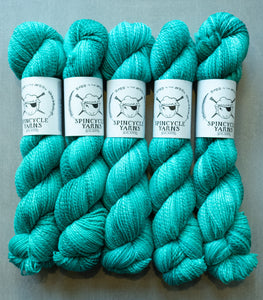 light blue yarn hanks