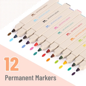 12 permanent markers