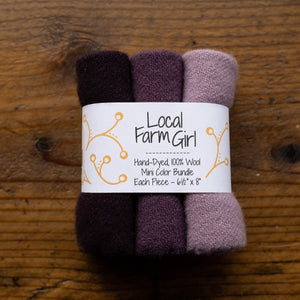 hand-dyed wool bundle