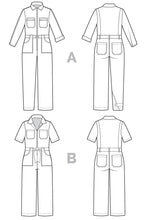 Load image into Gallery viewer, Blanca Flight Suit Pattern by Closet Core - The Farmer's Daughter Fibers