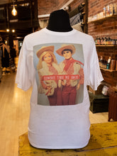 Load image into Gallery viewer, cowboys take me away white t-shirt