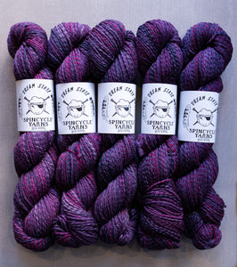 purple yarn hanks