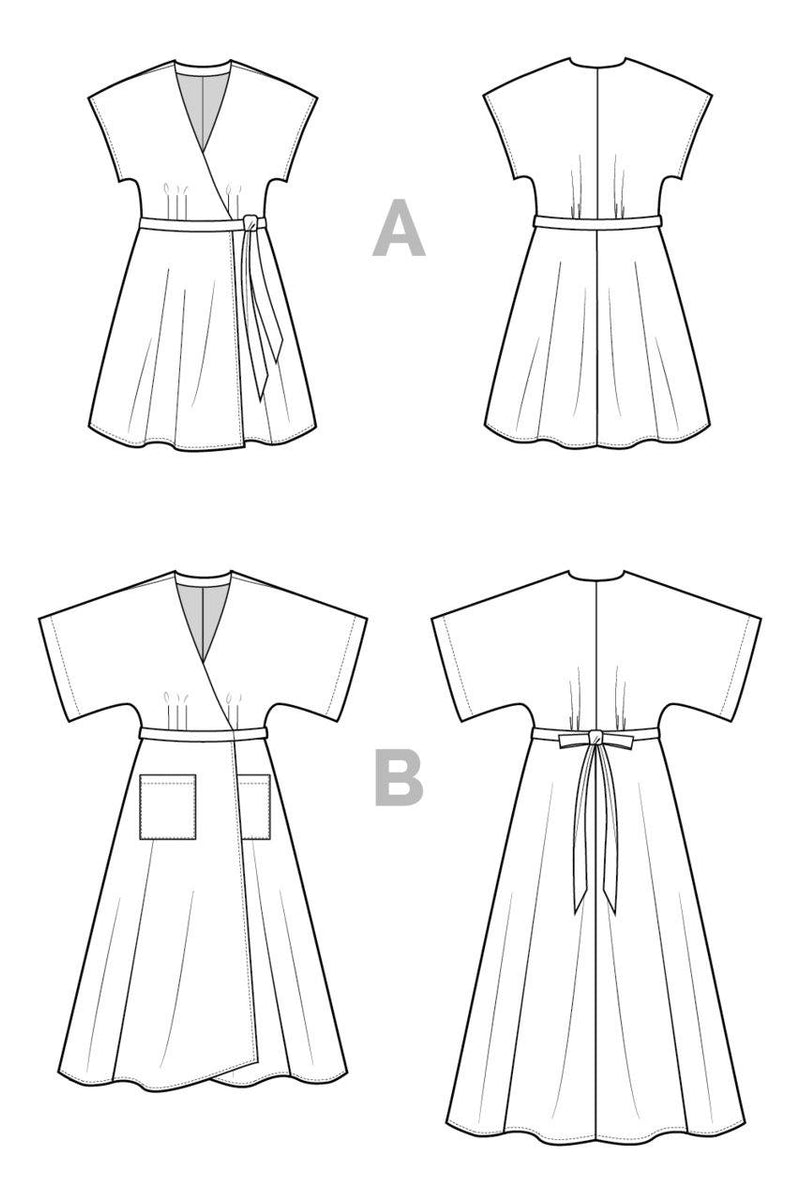 elodie wrap dress Elodie Wrap Dress Pattern by Closet Core – The Farmer's Daughter Fibers
