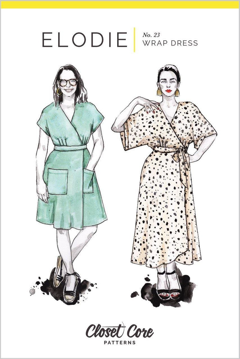 elodie wrap dress Elodie Wrap Dress Pattern by Closet Core – The Farmer's Daughter Fibers