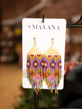 Load image into Gallery viewer, huipil warmed earth earrings