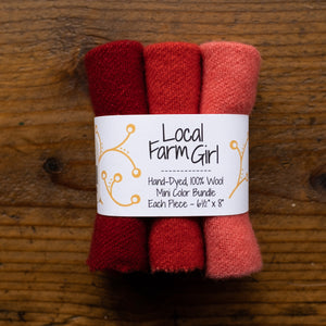 hand-dyed wool bundle