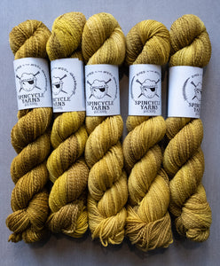 yellow yarn hanks