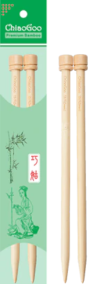 ChiaoGoo Bamboo 12” Straight Needles (US 13)