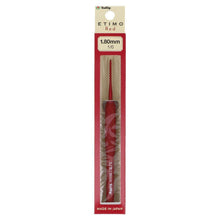 Load image into Gallery viewer, ETIMO Red Crochet Hook with Cushion Grip - The Farmer's Daughter Fibers