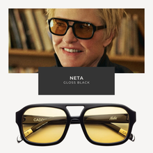 Load image into Gallery viewer, Sunglasses with 'Neta' branding on a white background