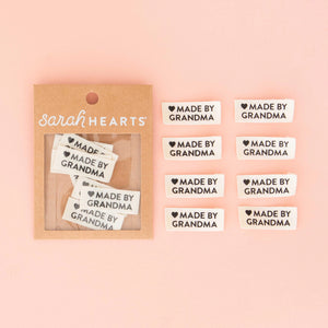 Sarah Hearts Woven Labels