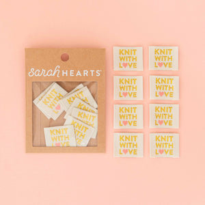 Sarah Hearts Woven Labels