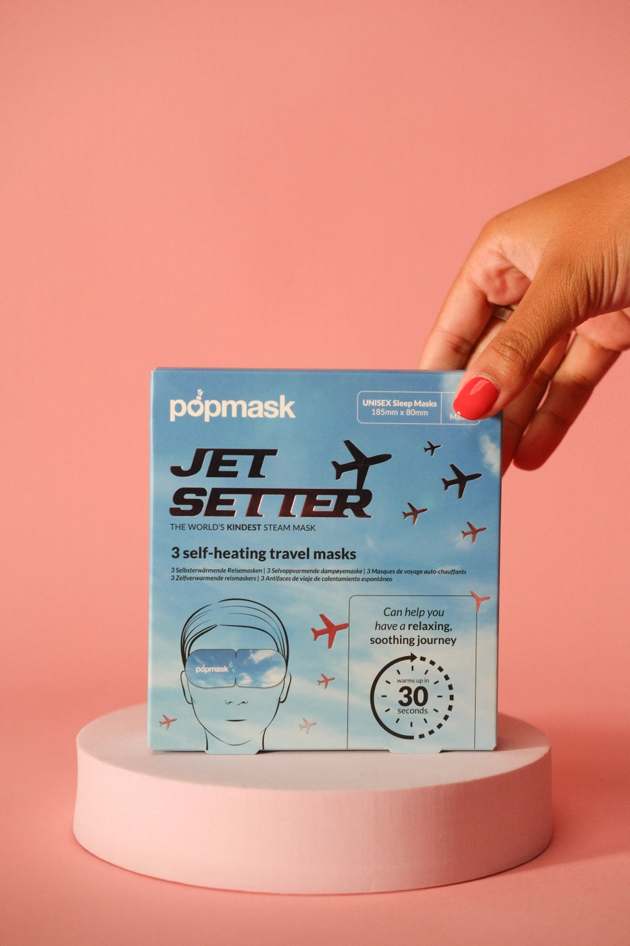 Popmask: Jet Setter Self Heating Steam Eye Masks