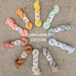 confluence cotton yarn hanks