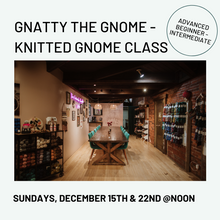 Load image into Gallery viewer, gnatty the gnome knit class