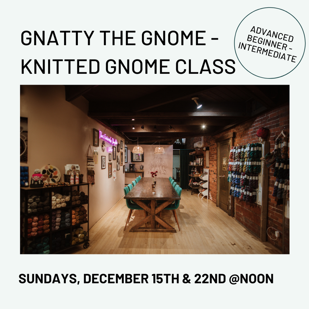 gnatty the gnome knit class