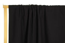 Load image into Gallery viewer, black organic cotton poplin