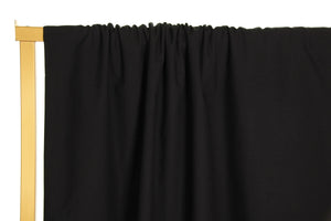 black organic cotton poplin