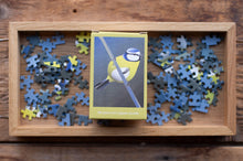 Load image into Gallery viewer, Jigsaw puzzle with a bird design on a wooden tray