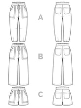 Load image into Gallery viewer, Sepia Pants &amp; Shorts Pattern by Closet Core