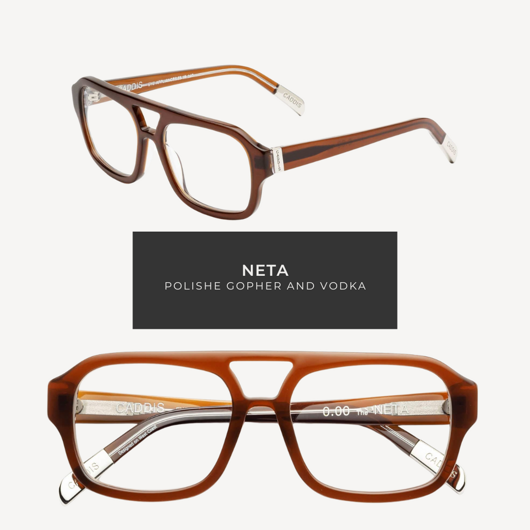 caddis glasses neta