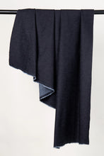 Load image into Gallery viewer, Dark gray fabric draped over a black rod on a light gray background
