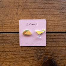 Load image into Gallery viewer, taco and margarita earrings 