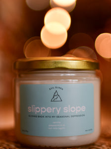 slippery slope scented candle