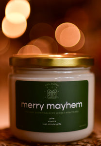 merry mayhem scented candle