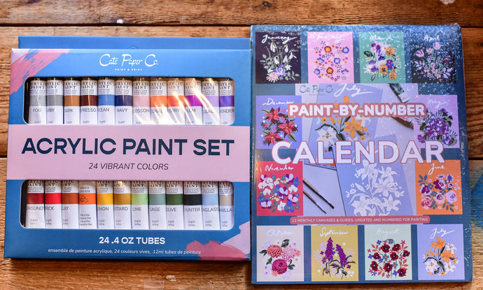 Paint By Number Calendar Kit