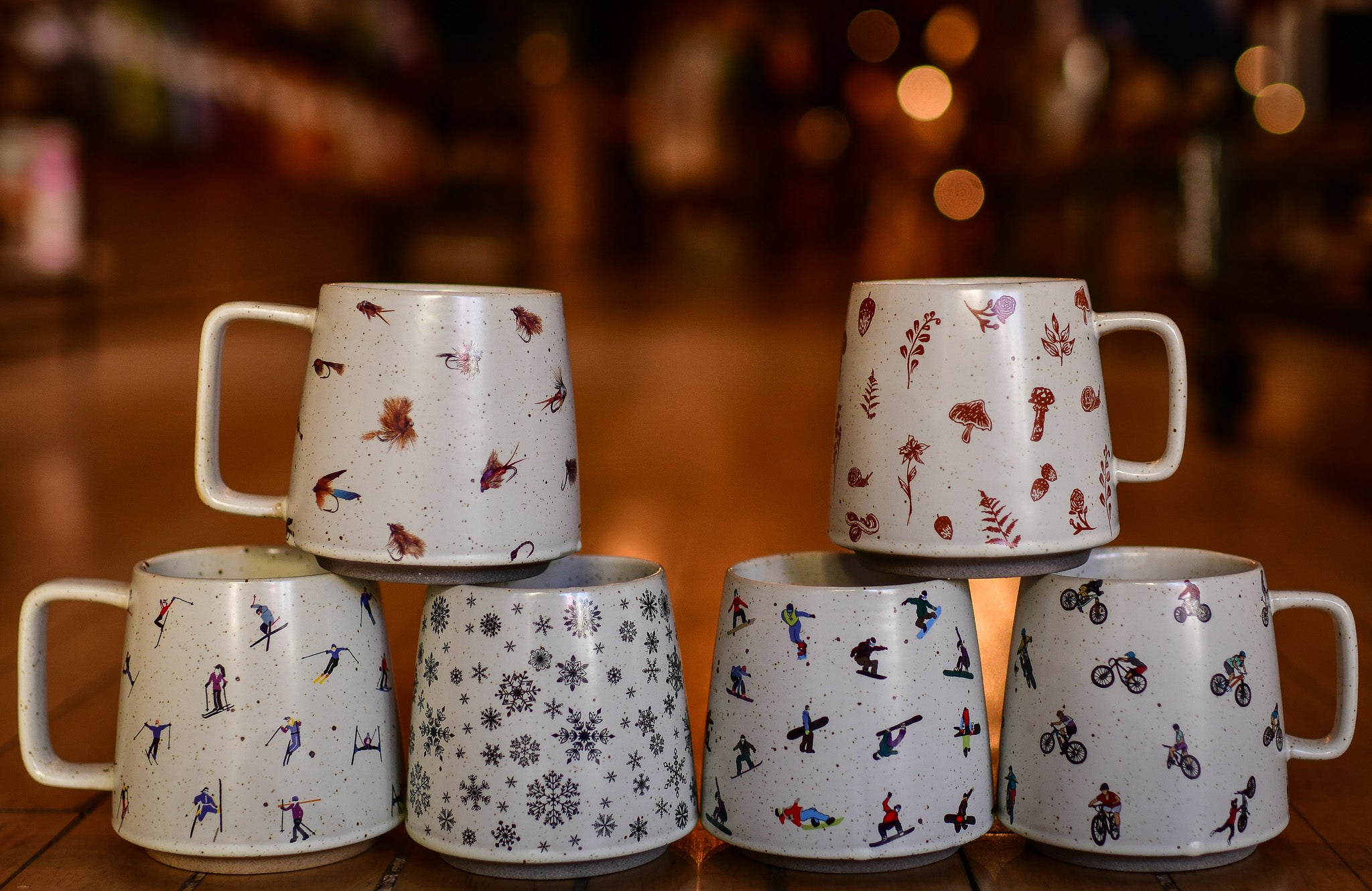 Artsy Em Stoneware Mugs