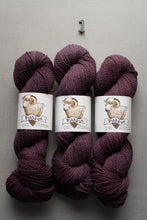 Load image into Gallery viewer, Three skeins of purple yarn with 'Pashukun' labels on a gray background