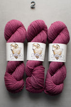 Load image into Gallery viewer, Three skeins of pink yarn with 'Pish Run' labels on a gray background