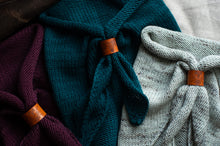 Load image into Gallery viewer, Leather Bandana Slide Rings