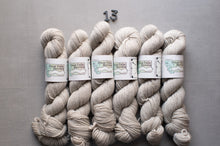 Load image into Gallery viewer, Six skeins of yarn with labels on a gray background