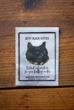 Load image into Gallery viewer, Card with a cat illustration and text on a wooden surface