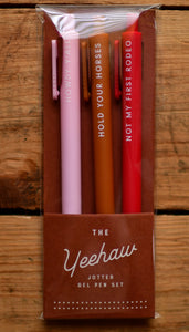 yeehaw jotter gel pen set