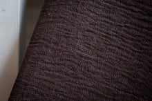 Load image into Gallery viewer, Close-up of dark brown textured fabric